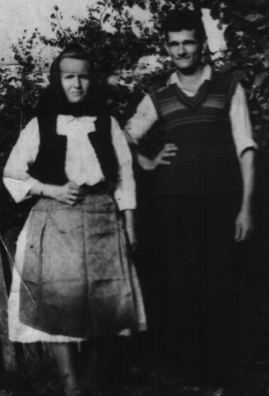Velimir sin Trise sa suprugom Zivkom,1957 godine